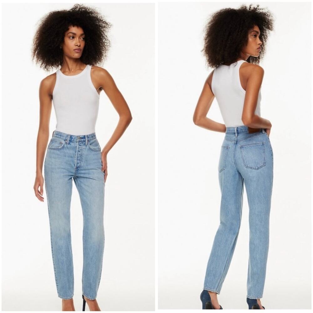 Aritzia Denim Forum The Boyfriend High Rise Loose Jean Size 25